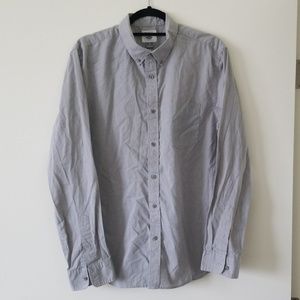 Old Navy Slim Fit Button Down - Large - Gray